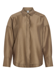 Rouge Edit Alinina Mae LS Oversized Shirt - Canteen