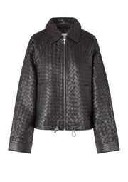 Second Female Vermont Leather Jacket - Chocolate Tort