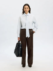 Selected Femme Boda Leather Pant - Delicioso