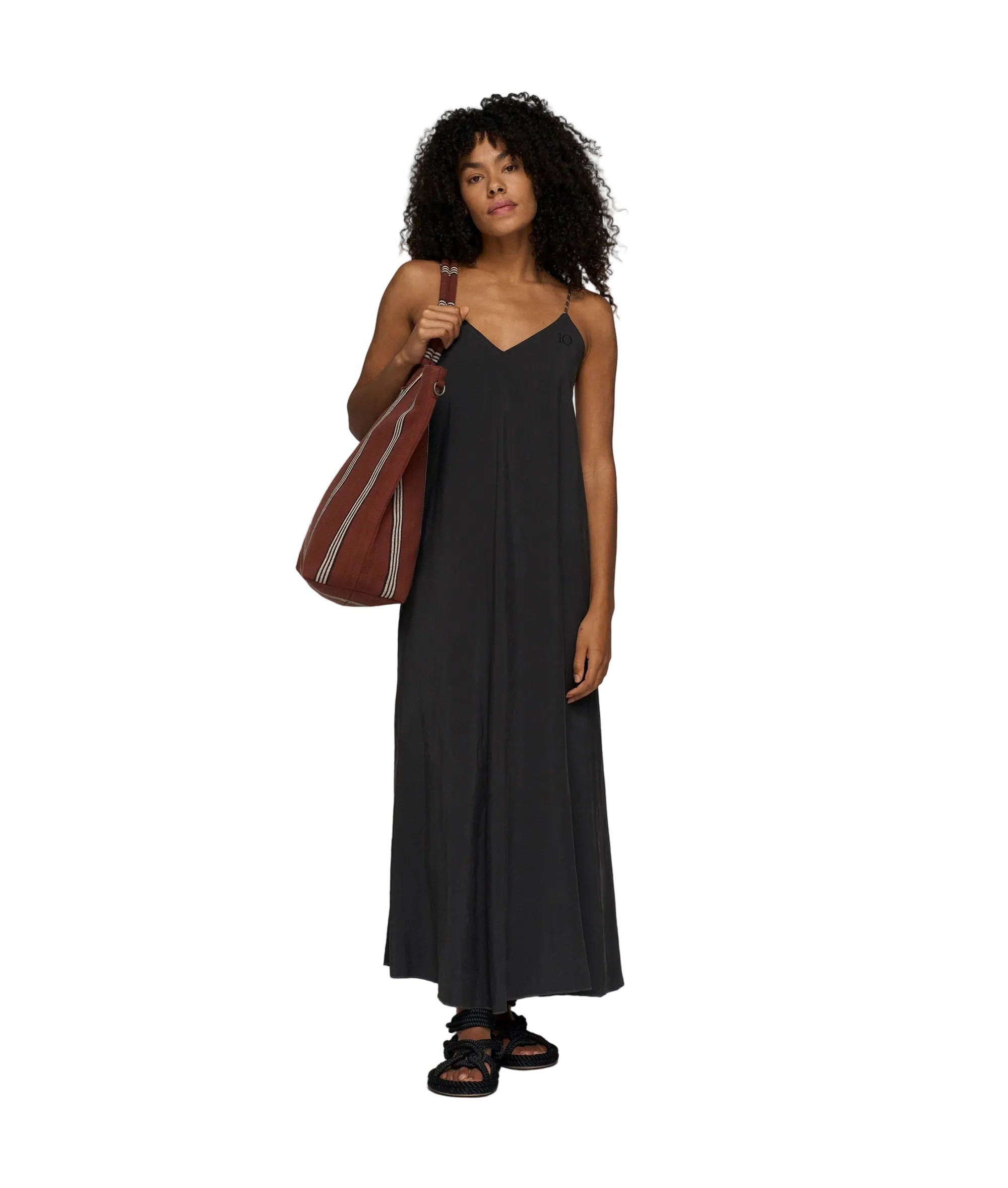 10Days Strappy Dress Modal - Black