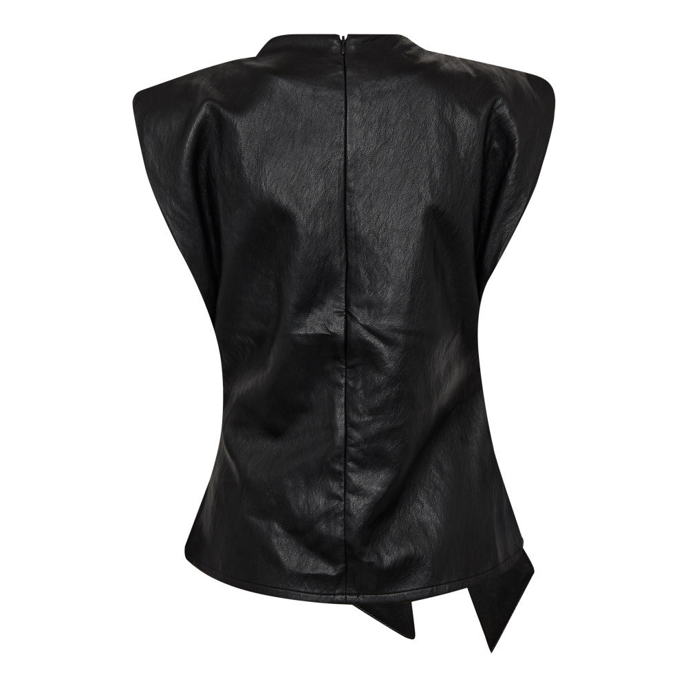 Co'couture Gitt Pleat Top - Black