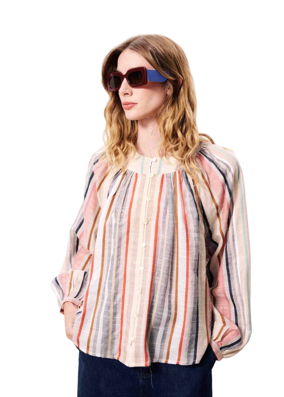 Frnch Turquin Blouse - Denim Blue