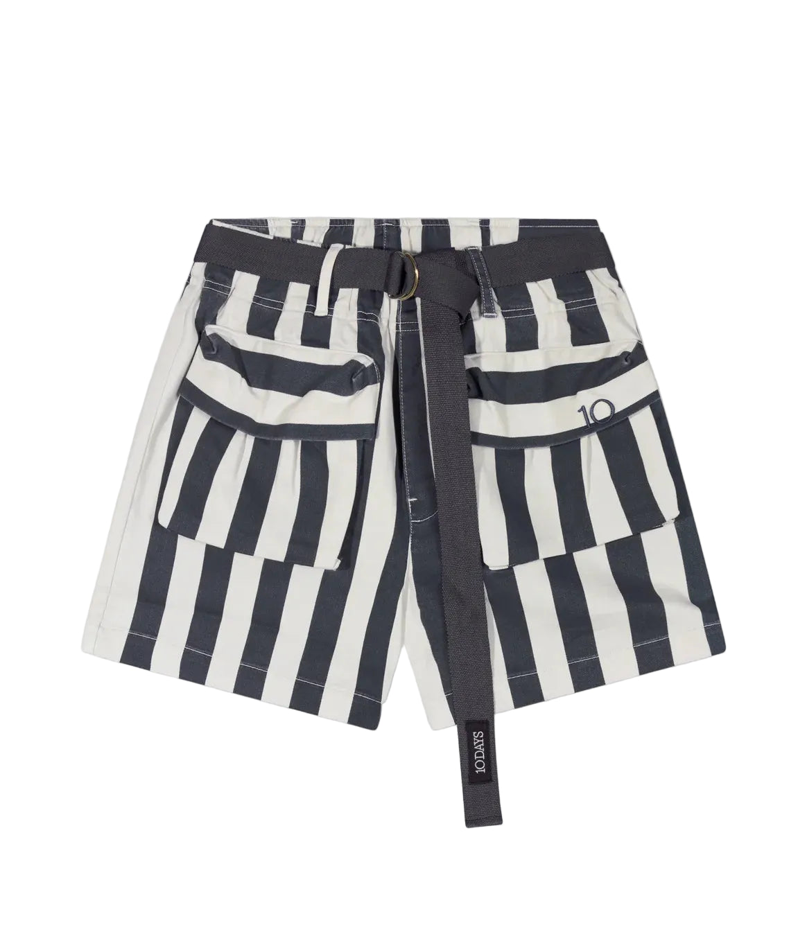 10Days Utility Shorts - Ecru/Steel