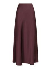 Neo Noir Vicky Heavy Sateen Skirt - Burgundy
